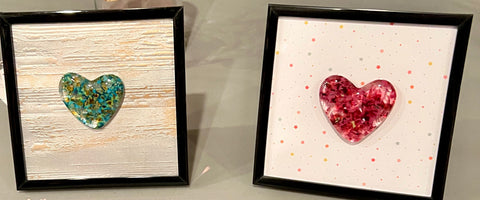Framed Hearts - Various   (Not exactly  as shown)
