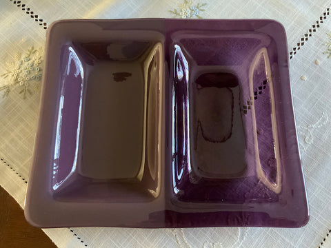 Purple! Divided Serving Dish
